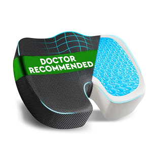 Factory Hot Selling Customized Portable Orthopedic Cooling Anti slip Office and Home Thick <b>Memory</b> <b>Foam</b> Gel Seat <b>Cushion</b> - Product Image 1