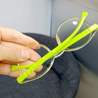 Monture de lunettes pour enfants avec logo personnalisé, lunettes d'ordinateur rondes transparentes pour filles et garçons TR90, lunettes anti-lumière bleue pour enfants