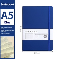 Ensemble de carnet en cuir PU relié rigide format A5 avec logo imprimé personnalisé, 100 feuilles, style professionnel, cadeau pour le bureau, l'école