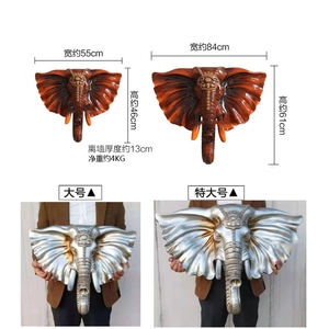 Scultura da Parete 3D a Forma di Testa di Elefante in Stile Nordico, Decorazione per Interni, Accessorio Fotografico - Product Image 4