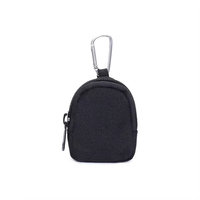 Dompet koin taktis luar ruangan, tas kantong gantungan kunci dengan Aksesori Carabiner Dompet kunci pelindung tas penyimpanan kecil