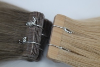 Extensions de cheveux humains vietnamiennes de qualité supérieure, invisibles et sans couture, avec cuticules alignées, à coller