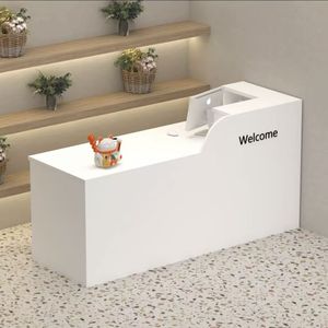 Mostrador de Recepción de Alta Calidad Resistente al Desgaste, Caja Registradora Cuadrada para Salones de Belleza y Tiendas de Conveniencia - Product Image 2