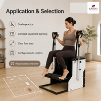Chaise Wunda de Pilates professionnelle pour l'entraînement en studio et la fourniture d'équipements en gros pour les propriétaires et les distributeurs de Pilates