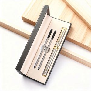 Hot-selling Custom Metal Ballpoint <b>Pen</b> Gift Box Laser Engraving Customizable Logo Business Signature <b>Pen</b> Black Ink for Corporate - Product Image 6