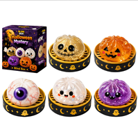 Jouet anti-stress fantaisie en forme de boulette effrayante d'Halloween, à rebond lent, en boîte cadeau, pour fêtes, marque JD