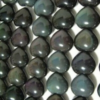 Vente en gros de pierres semi-précieuses naturelles les plus vendues, billes d'obsidienne arc-en-ciel de 4 à 12 mm en brin