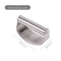 Presse-ail manuel portable en acier inoxydable RTS, accessoires de cuisine pour fruits et légumes
