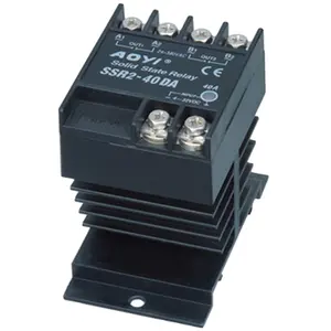 Solid State Relay SSR-40DA 40A 3-32VDC/24-380VAC & Heat Sink