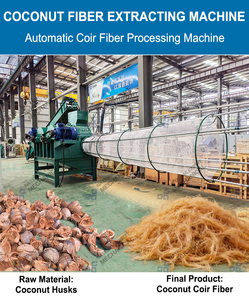 Machine d'extraction automatique de fibres de coco |   Défibrage des coques de noix de coco à double tambour pour matelas et cordes |   1500 kg/h - Product Image 6