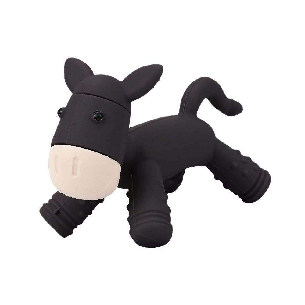 Little Donkey Teether-Black