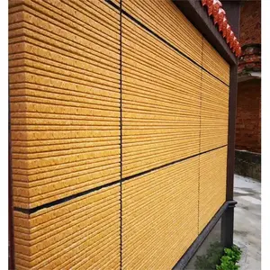 Grooved imitation natural stone mold face exterior wall tile slotted external decoration bright color