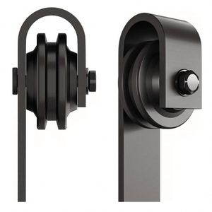 Herrajes Modernos de Acero Duradero para Puertas Correderas de Granero con Doble Rodillo, Control Remoto para Puertas de Garaje de Madera - Product Image 3