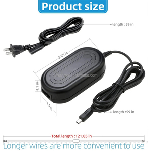 AA-E9 AA-E8 AA-E7 AA-E6A sostituzione AC adattatore di alimentazione per <span class=keywords><strong>Samsung</strong></span> videocamere SMX-F34BN SC-D86 D200 SC-MX10 SC-HMX10 SMX-F30BN Mo - Product Image 2