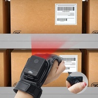 Terminal portable mains libres à code QR 2D JR-2080W, BT 2.4G USB, scanner de codes-barres laser CMOS industriel portable