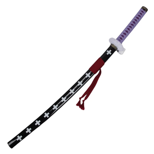 Vente en gros d'épée Anime une pièce épée Trafalgar D Water Law accessoires en bois jouet de jeu de rôle <span class=keywords><strong>Katana</strong></span> épées pour garçons Cosplay - Product Image 5