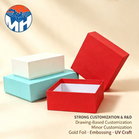 Boîtes en carton rigide recyclables avec couvercle et base de couleur personnalisées pour faux cils, emballage de bougies avec revêtement UV personnalisé