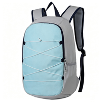 Mochila Oxford de Poliéster OME New Campus para Estudiantes, con Correas Modernas, Estilo Casual Deportivo, Ligera, 20-35L, Compartimento para Computadora, Diseño Curvo