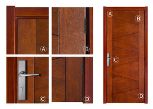 Classique Conception Affleurante En <span class=keywords><strong>Bois</strong></span> Antique Portes Chambre Porte Conceptions Photos Intérieur Porte à Âme Creuse - Product Image 3