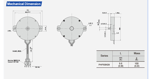 PrimoPal 60mm 10N.cmフラットステップモーターオリエンタル超薄型パンケーキハイブリッドステッパモーター工業用 - Product Image 4
