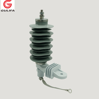 Parafoudre d'éclairage GULIFA 10KV/11KV/12KV/15KV/18KV en caoutchouc silicone gris composite polymérique avec boîtier métallique en oxyde de zinc