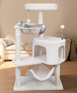 ต้นไม้แมวแบบโมเดิร์นขนาดกลาง ทำ<span class=keywords><strong>จ</strong></span>ากไม้ วัสดุกระดาษใยไซซอล พร้อมคอน<span class=keywords><strong>โด</strong></span>แมวและเปลญวนขนาดให<span class=keywords><strong>ญ</strong></span>่ บรรจุในกล่อง  ที่ลับเล็บแมว - Product Image 2