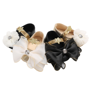 Vente en gros décontracté princesse fleur bébé chaussures de marche pour 0-2 ans semelle intérieure en EVA pour printemps été automne saisons - Product Image 1