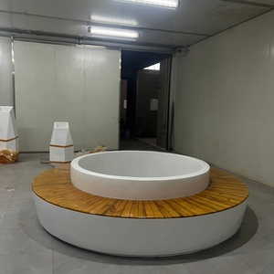 Fioriera OEM di grandi dimensioni personalizzata <span class=keywords><strong>in</strong></span> fibra di vetro e <span class=keywords><strong>legno</strong></span>, con seduta a panca, per esterni, giardini, aree di attesa, ospedali, parchi, palestre - Product Image 6