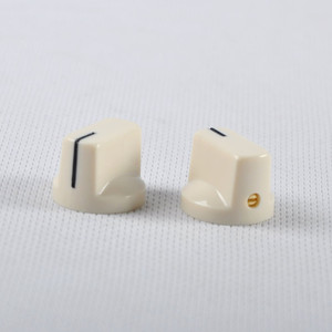 Bouton de <span class=keywords><strong>volume</strong></span> audio HIIFI en plastique blanc laiteux 19x15mm pour amplificateur de guitare à tube DIY - Product Image 1