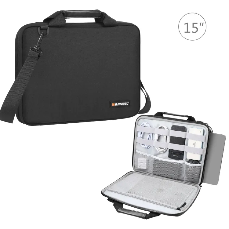 Envío el mismo día Notebook Bag HAWEEL 14,0 pulgadas-16,0 pulgadas Maletín Crossbody Laptop Bag para Macbook Lenovo Thinkpad ASUS HP