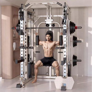 Multi Functional Smith Machine with Dual System Smith Power Squat Rack All in One Trainer - Product Image 4