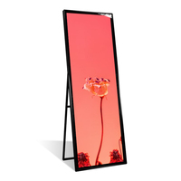 Monitor Lcd de publicidad Digital de pie, reproductor multimedia portátil con Android y borde de estante