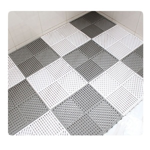 Alfombrillas de Baño Modernas Blancas de PVC Encastrables de 11.8'' x 11.8'', Piso Vinílico con Sistema de Clic, Antideslizante y Resistente al Agua - Product Image 2