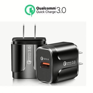 Hot Selling PD <b>USB</b> Charger 18W US/EU <b>Socket</b> 2Pin Single Charging Port Fast Charger QC3.0 Mobile Phone Charger - Product Image 2