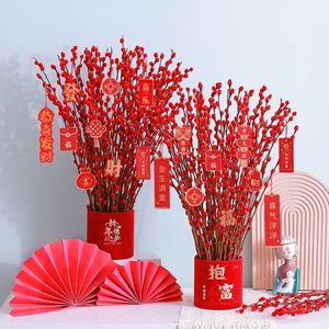 2024 Natural <span class=keywords><strong>Salix</strong></span> plata sauce flores secas plantas coño sauce para el hogar Año Nuevo decoración <span class=keywords><strong>flor</strong></span> - Product Image 3