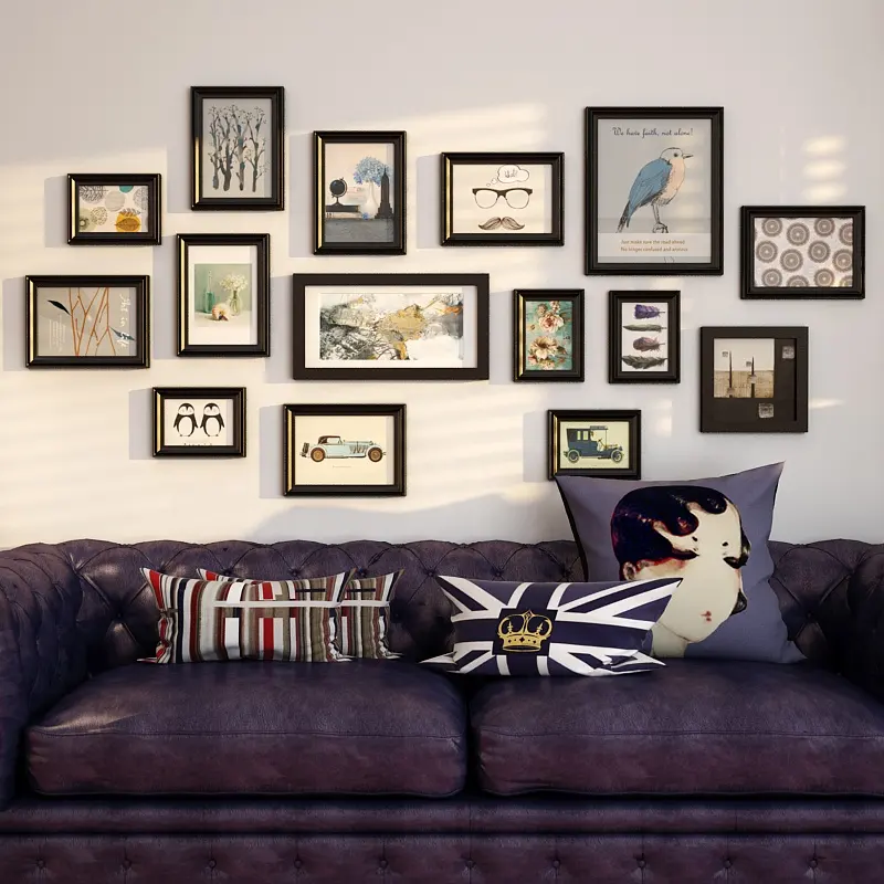 15 Pcs Massivholz Familie Bild Foto Rahmen Set Für Home Wand Decor