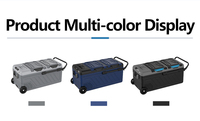 Réfrigérateur à compresseur de camping portable 80 litres avec affichage numérique, grande capacité avec double zone de refroidissement, NO.C053-080 d'article