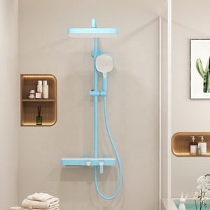 Nouveau Tiktok Tendance Luxe <span class=keywords><strong>Salle</strong></span> <span class=keywords><strong>De</strong></span> Bains Chaud Froid Montage Mural Hung Led Affichage Numérique Cascade <span class=keywords><strong>Salle</strong></span> <span class=keywords><strong>De</strong></span> Bains Piano Robinets <span class=keywords><strong>Vert</strong></span> Ensemble <span class=keywords><strong>De</strong></span> Douche - Product Image 6