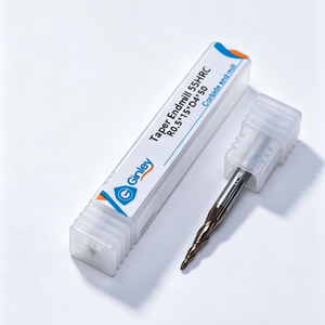 Fresa cónica de doble filo para roscado, recubierta de carburo de tungsteno GinleyHRC55, broca de router CNC <span class=keywords><strong>JACA</strong></span>-MDF de alta dureza - Product Image 5