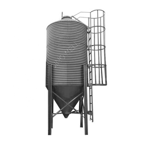 Hot Sale Small 10 Ton Steel Silo For Chicken Feed hot galvanized pig farm feed big capacity 28 ton silo silos 20 toneladas