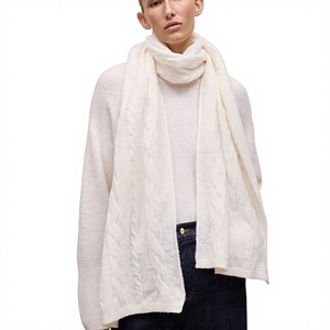 Écharpe longue en acrylique de haute qualité, respirante, de couleur unie, pour hommes - Article très chaud pour l'automne et l'hiver - Product Image 5