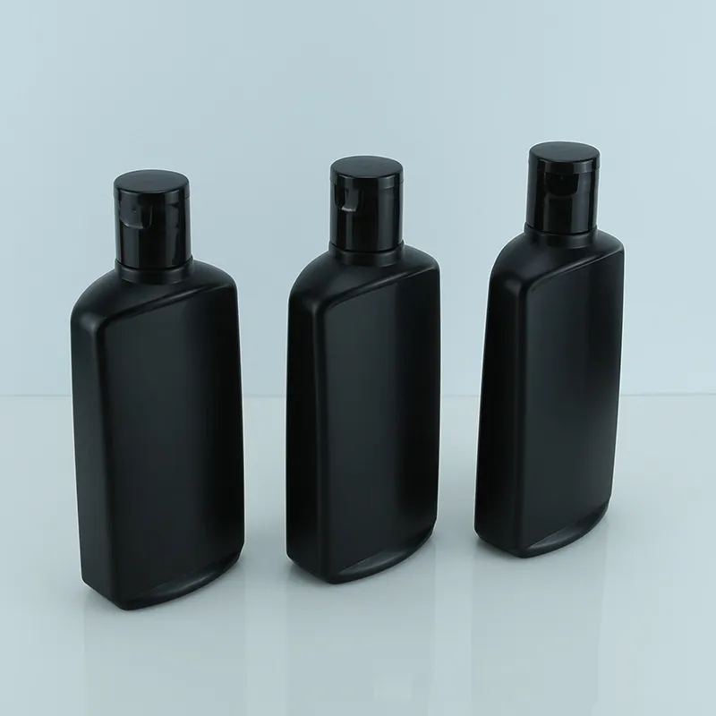 Auto Wax Fles 280Ml Black Pe Flat Fles Coating Agent Speciale Oliefolie Reinigingscrème Plastic Fles