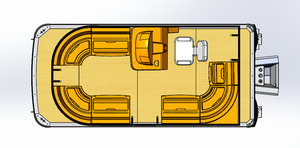 <span class=keywords><strong>Barca</strong></span> Pontone in Alluminio Saldato da 16 Piedi con <span class=keywords><strong>Motore</strong></span> Fuoribordo da 90 CV, Imbarcazione per Feste su Lago e Fiume per Famiglie, in Vendita - Product Image 5