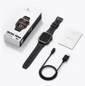 Para el reloj inteligente HAYLOU IRON Neo LS28, carcasa de plástico con bisel metálico, compatible con más de 100 modos deportivos, pantalla AMOLED HD de 1.43 pulgadas. - Product Image 2