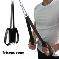Accessoires de Fitness, système de poulie de traction, câble de gymnastique, Lat, attache de traction, TPE, corde Triceps à Double poignée