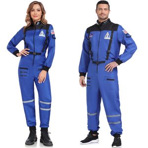 <strong>Adult</strong> Astronaut Costume for Men Women Space Jumpsuit Spaceman Outfit Halloween Cosplay <strong>Dress</strong> <strong>up</strong> - Product Image 4