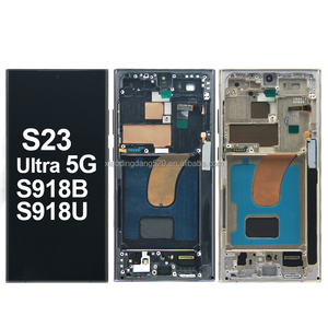 Écran tactile OLED de remplacement pour téléphone mobile S23U, assemblage numériseur LCD, écran S23 Ultra 5G avec cadre pour Samsung Galaxy <span class=keywords><strong>S918B</strong></span> - Product Image 1