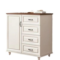 Commode de chambre à coucher de style américain de luxe Commode blanche Design