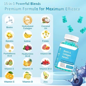 Gomitas de Colágeno de Marca Privada ODM/OEM con Vitamina C, Suplemento de Péptidos de Colágeno Hidrolizado para el Apoyo de una Piel Saludable - Product Image 2