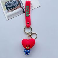 Pendentifs porte-clés en gel de silicone créatifs et mignons, motif dessin animé pour adolescents, breloques tendance pour sacs, voitures et poupées, petits accessoires en gros